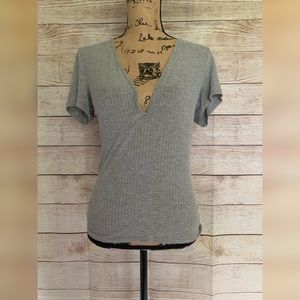 Truly Madly Deeply grey vneck